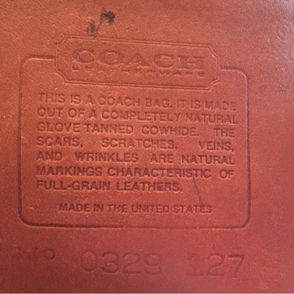 Vintage Large Coach Swinger Purse in Wine - Picture 4 of 7